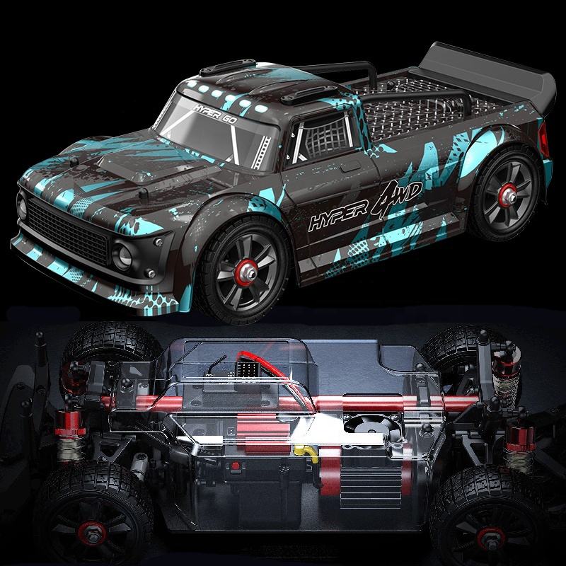 MJX Hyper Go 14301 - 1:14 4WD Brushless RC Rally Drift Car with Gyro Stabilization, Dual Tires & 55km/h Performance