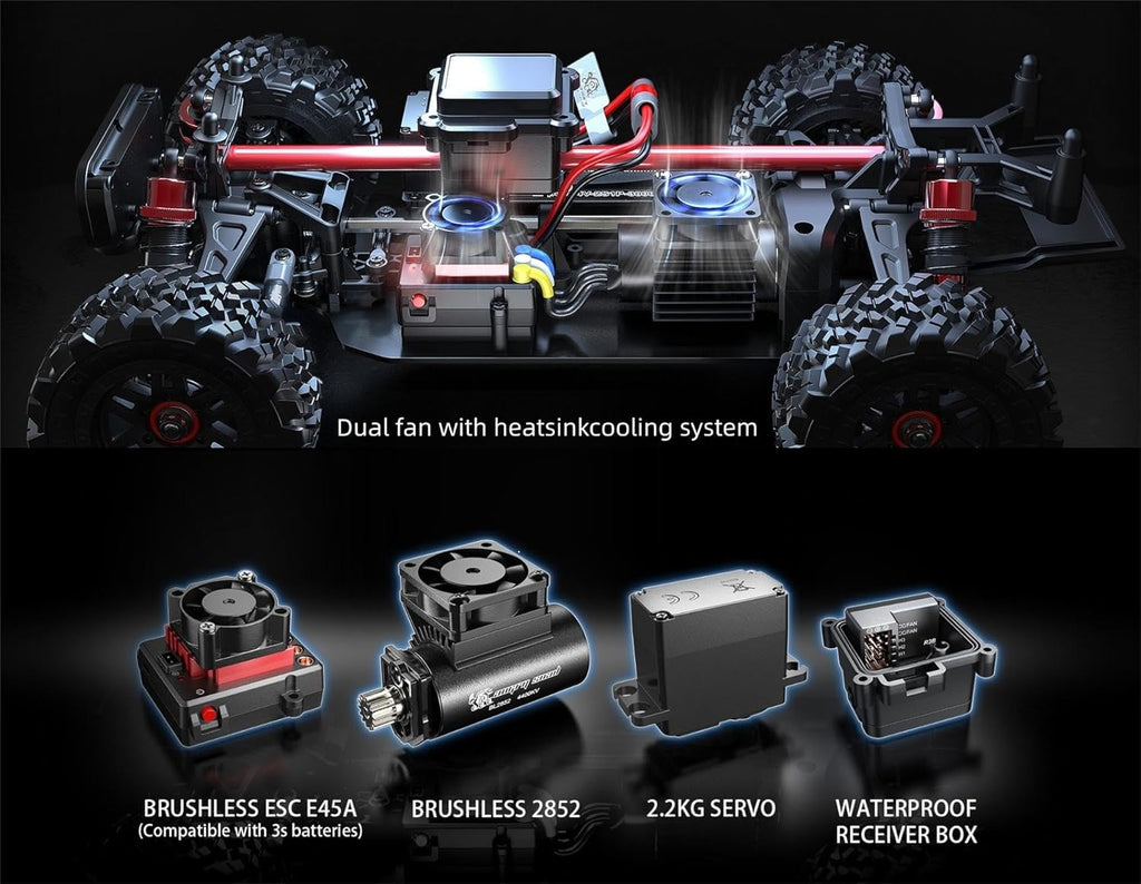 MJX Hyper Go 14209 - 1:14 Brushless RC Desert Truck | 4WD High-Speed Off-Road Performance with Metal Chassis & Oil Shocks