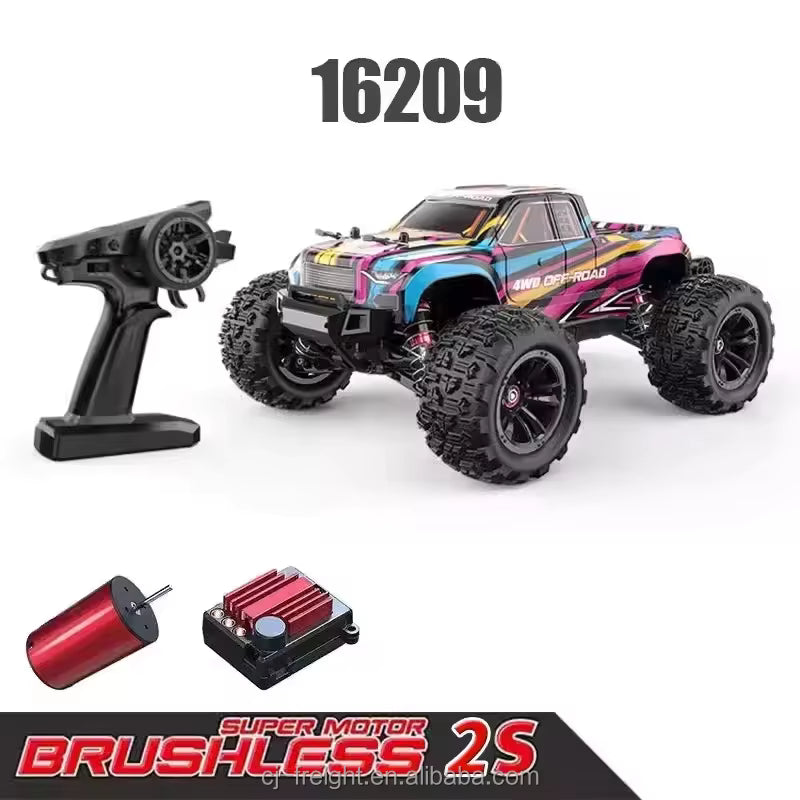 MJX HYPER GO 1/16 4WD OFF-ROAD BRUSHLESS 2S RC MONSTER TRUCK 16209 description image 2