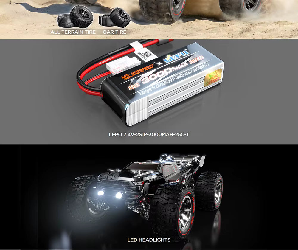 MJX Hyper Go 16210, 1/16 Brushless RC 4WD High Speed Off-Road Truggy Truck description image 6