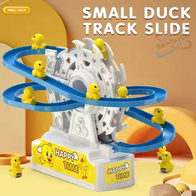 Duck Ferris Wheel Track Set with 9 Moving Ducks, Rotating Wheel, Lights & Music | Interactive Educational Toy for Kids 3+ Years - alternate view