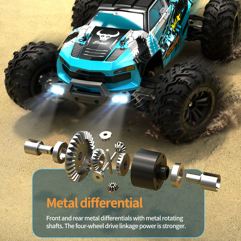 ZLL Beast SG116 MAX - 1:16 Brushless 4WD High-Speed RC Monster Truck | 2.4GHz Full Proportional Off-Road Racing Car, Up to 80km/h, Metal Drivetrain, Independent Suspension & RTR Battery