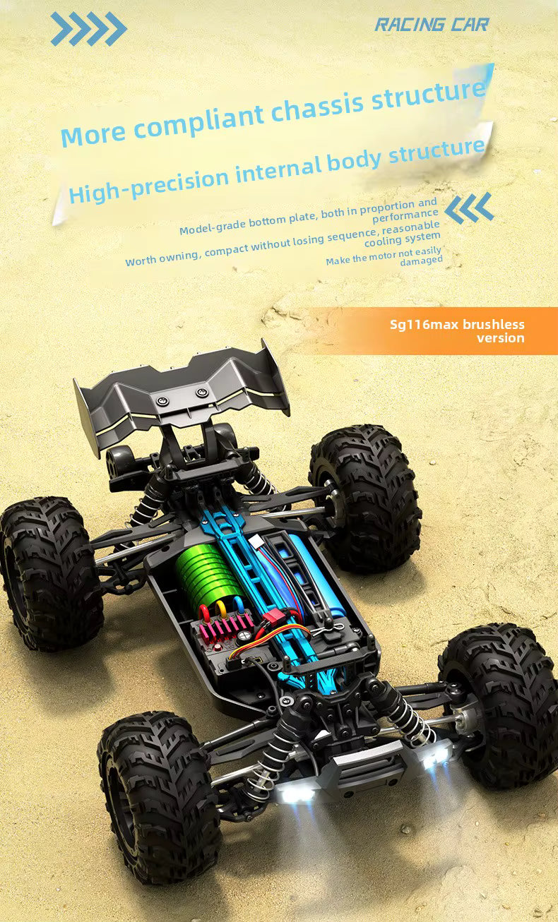 SG116 MAX 1:16 4WD 80KM High Speed RC Waterproof Truck Drift Racing Car Brushless Electric Off-Road Remote Control description image 7
