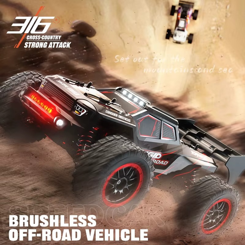 ZLL Beast SG316 MAX - 1:16 Brushless RC Monster Truck | 4WD 2.4GHz 80km/h High-Speed Off-Road Racing Car with LED Lights