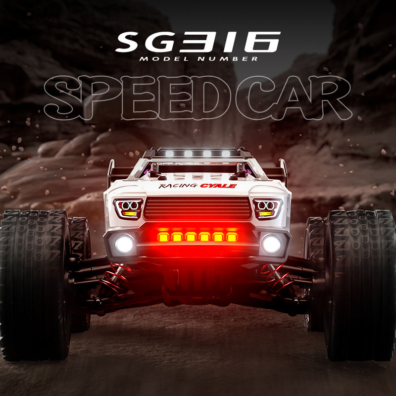 ZLL Beast SG316 PRO - 1:16 4WD High-Speed RC Off-Road Truck - 2.4GHz Full Proportional Remote Control Racing Car with LED Lights