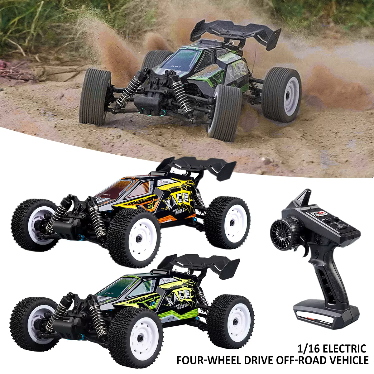 SCY-16201 Cheetah 1.16 4WD Radio Control Car 2.4G Racing Drift Off-road High-speed Car description image 4