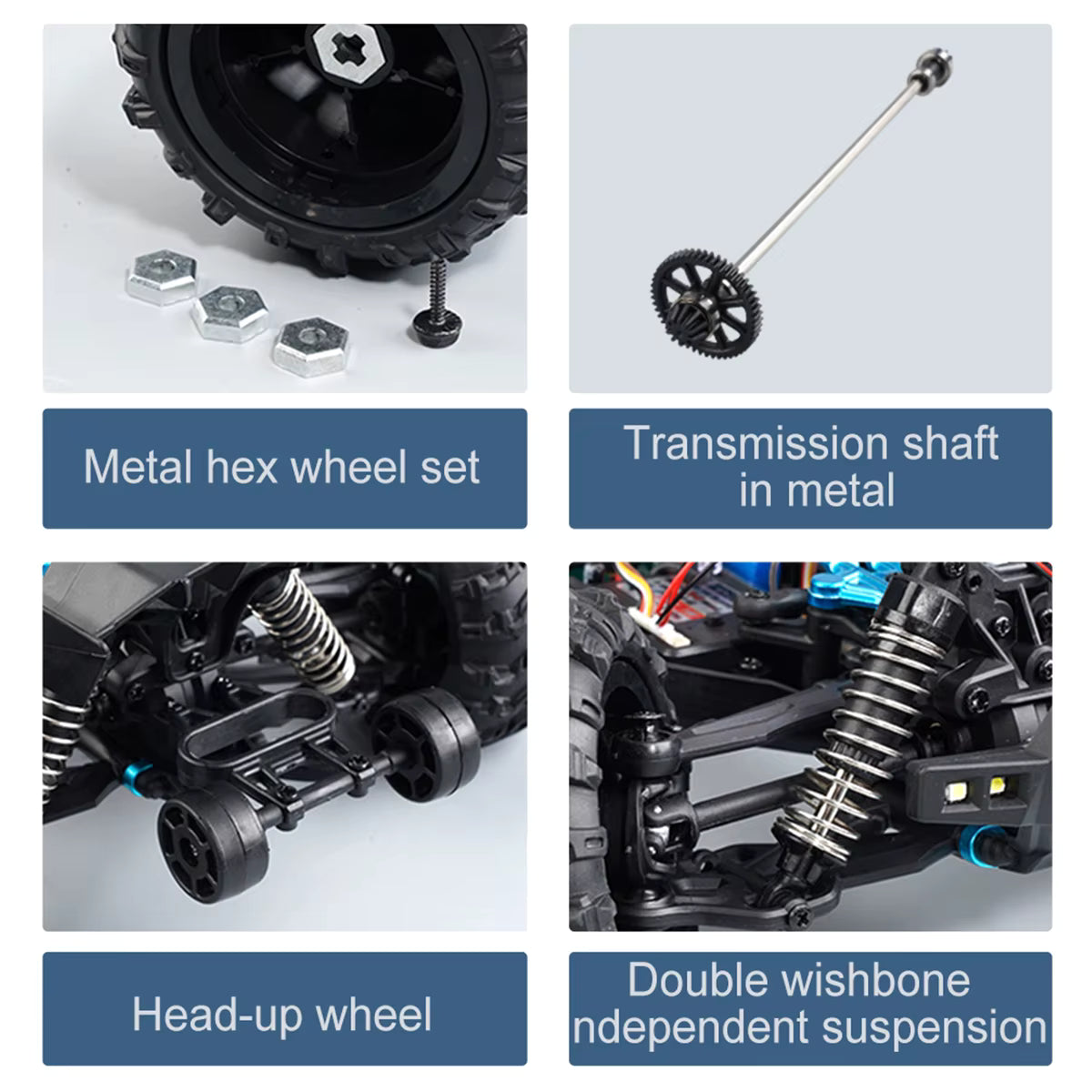 SCY-16201 Cheetah 1.16 4WD Radio Control Car 2.4G Racing Drift Off-road High-speed Car description image 5
