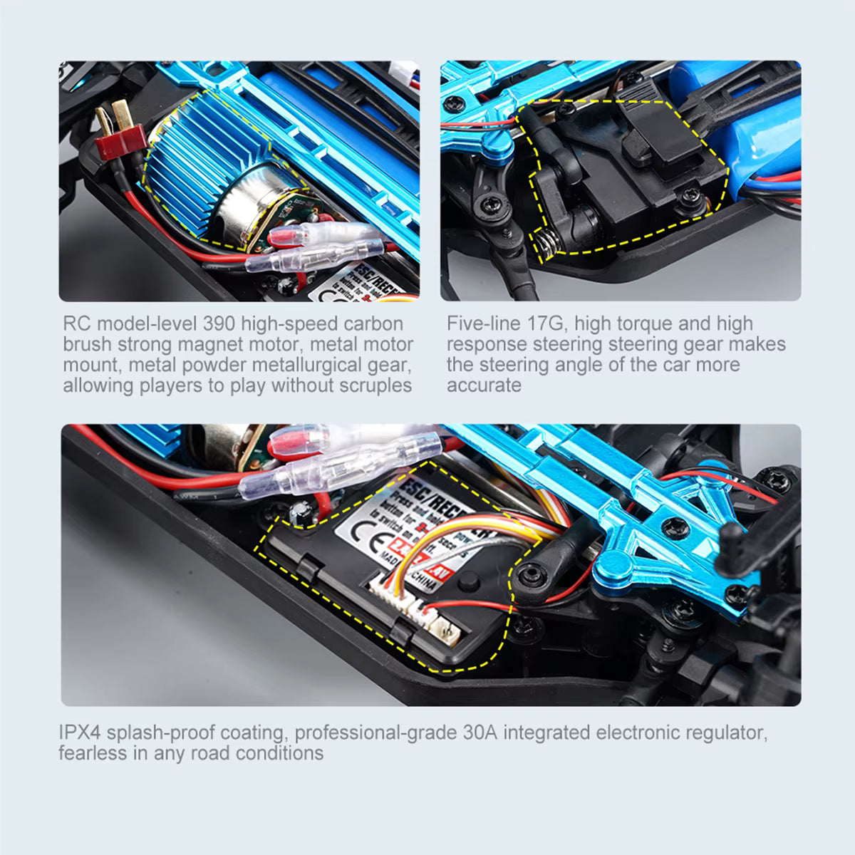 SCY-16201 Cheetah 1.16 4WD Radio Control Car 2.4G Racing Drift Off-road High-speed Car description image 6