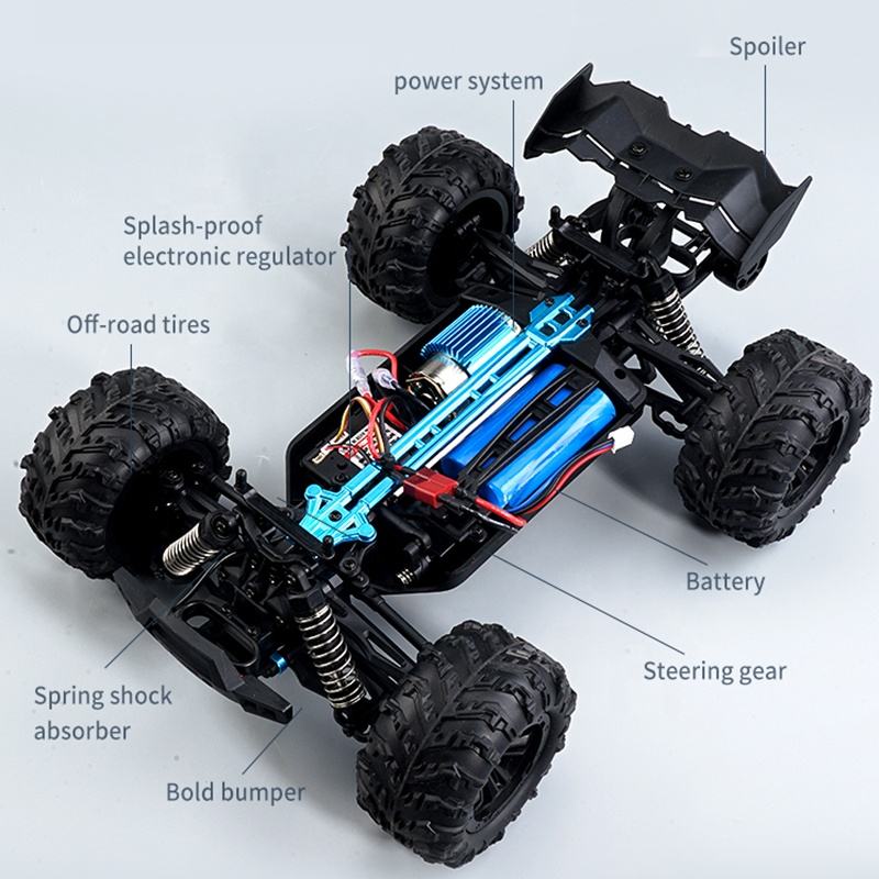 SCY 16201 Cheetah - 1:16 4WD RC Off-Road Racing Truck | 2.4GHz Full Proportional High-Speed All-Terrain Performance Machine