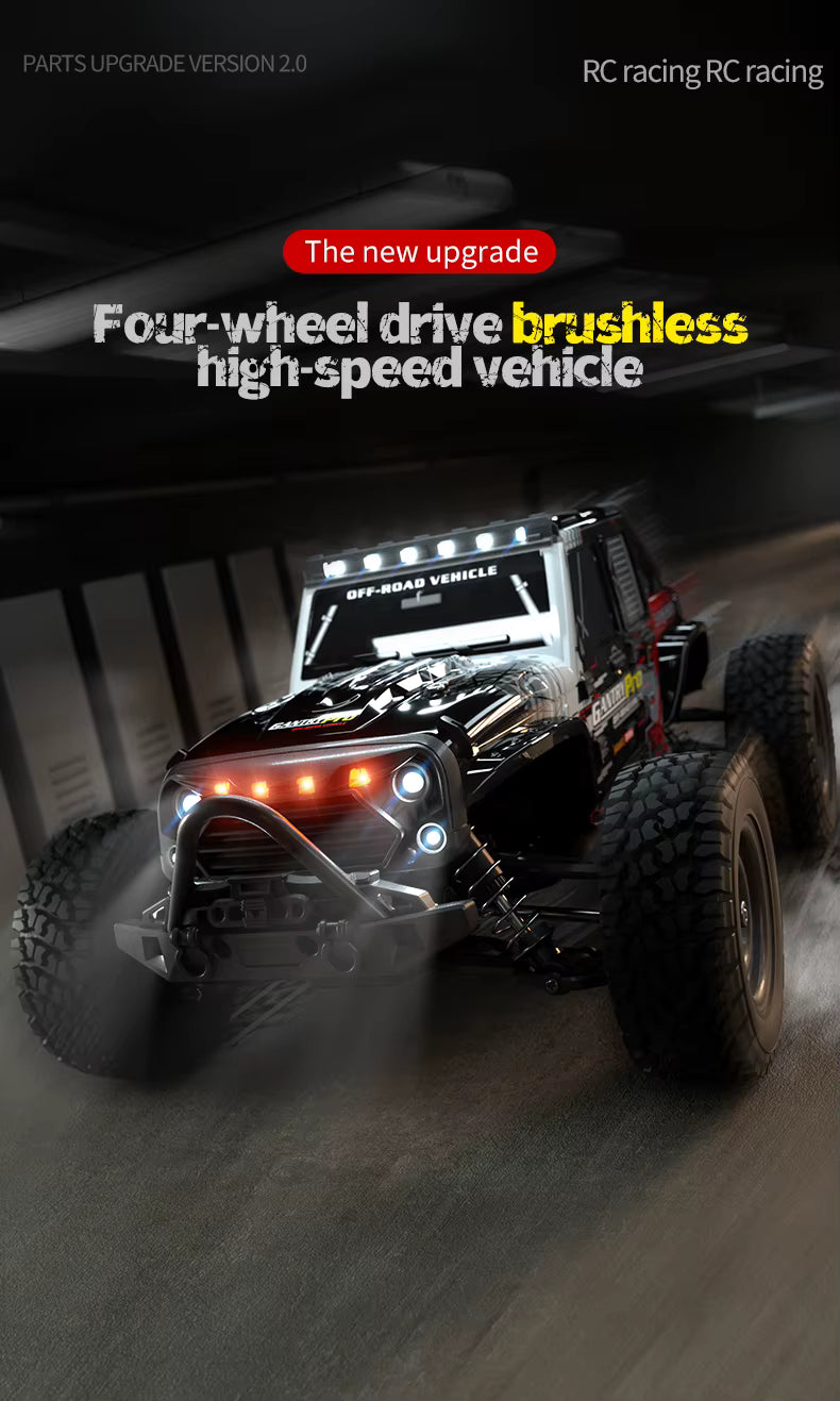 SCY 16103 1:16 Scale 2.4GHz Remote Control 38Km/h High Speed RC Cars with LED Lights Truck Off-Road Car description image 1