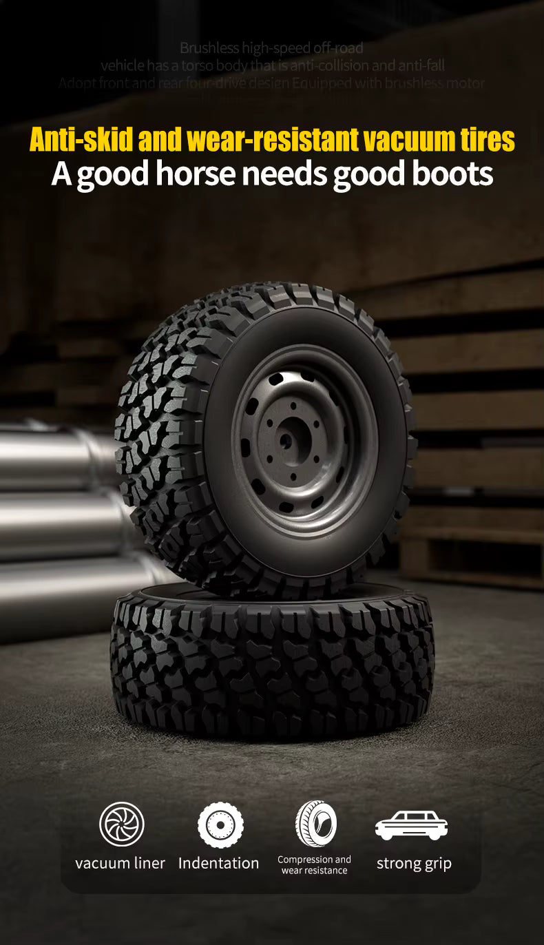 SCY 16103 1:16 Scale 2.4GHz Remote Control 38Km/h High Speed RC Cars with LED Lights Truck Off-Road Car description image 5