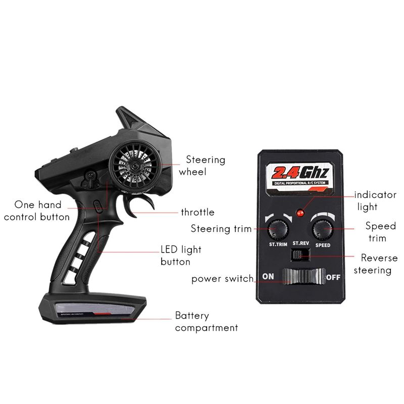 SCY 16103 - 1:16 4WD RC Off-Road Truck Gantry | High-Speed All-Terrain Basher with 2.4GHz Full Proportional Control