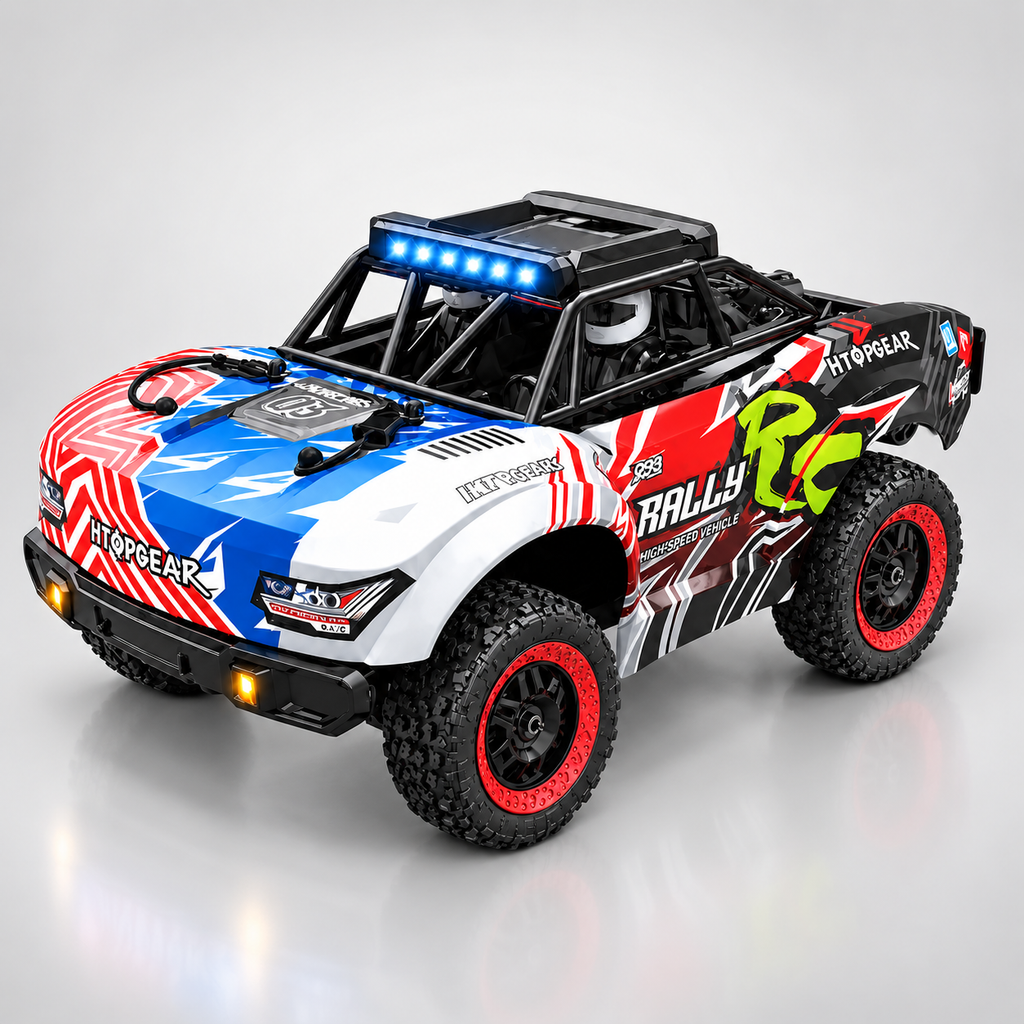 SCY 18103 - 1:18 RC All-Terrain Racing Truck | 4WD 2.4GHz High-Speed Off-Road Vehicle with LED Lights & Metal Parts