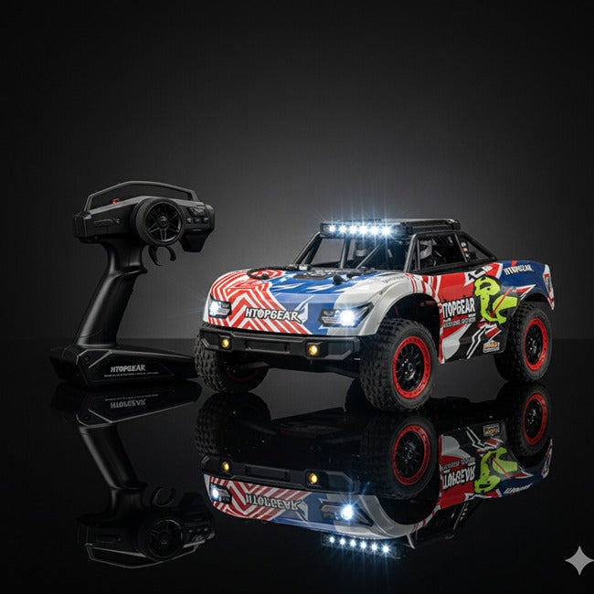 SCY 18103 - 1:18 RC All-Terrain Racing Truck | 4WD 2.4GHz High-Speed Off-Road Vehicle with LED Lights & Metal Parts