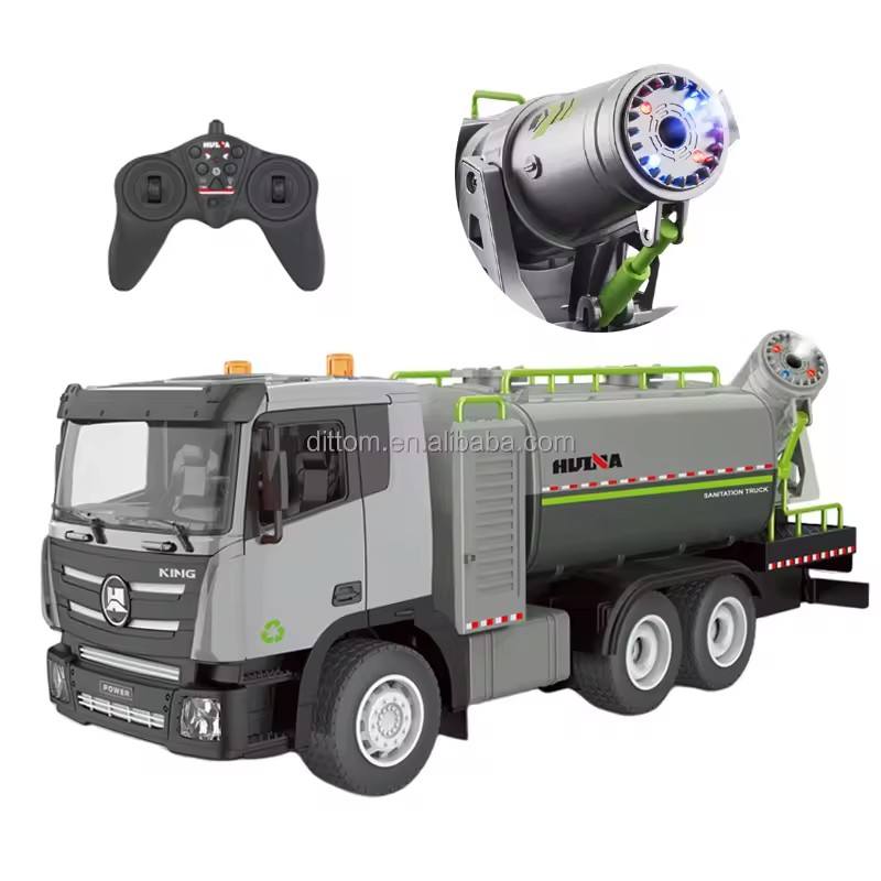 Huina 1316 - 1:18 RC Mist Cannon Truck | 2.4GHz 9CH Semi-Alloy Anti-Smog Sanitation Vehicle with Realistic Mist Spray Function RTR
