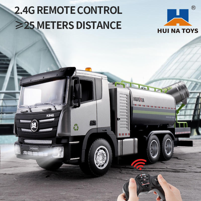 Huina 1316 - 1:18 RC Mist Cannon Truck | 2.4GHz 9CH Semi-Alloy Anti-Smog Sanitation Vehicle with Realistic Mist Spray Function RTR