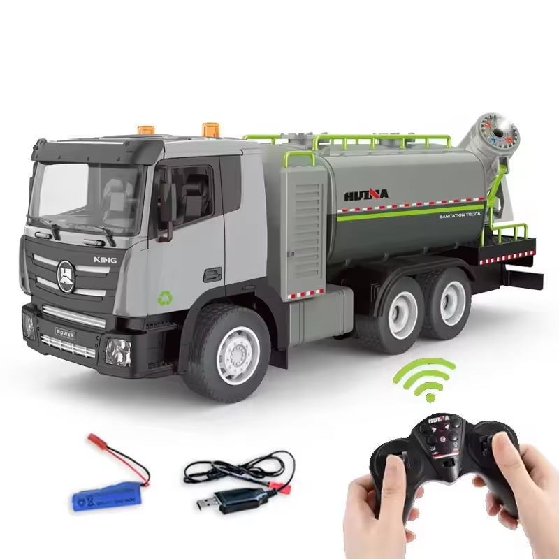 Huina 1316 - 1:18 RC Mist Cannon Truck | 2.4GHz 9CH Semi-Alloy Anti-Smog Sanitation Vehicle with Realistic Mist Spray Function RTR