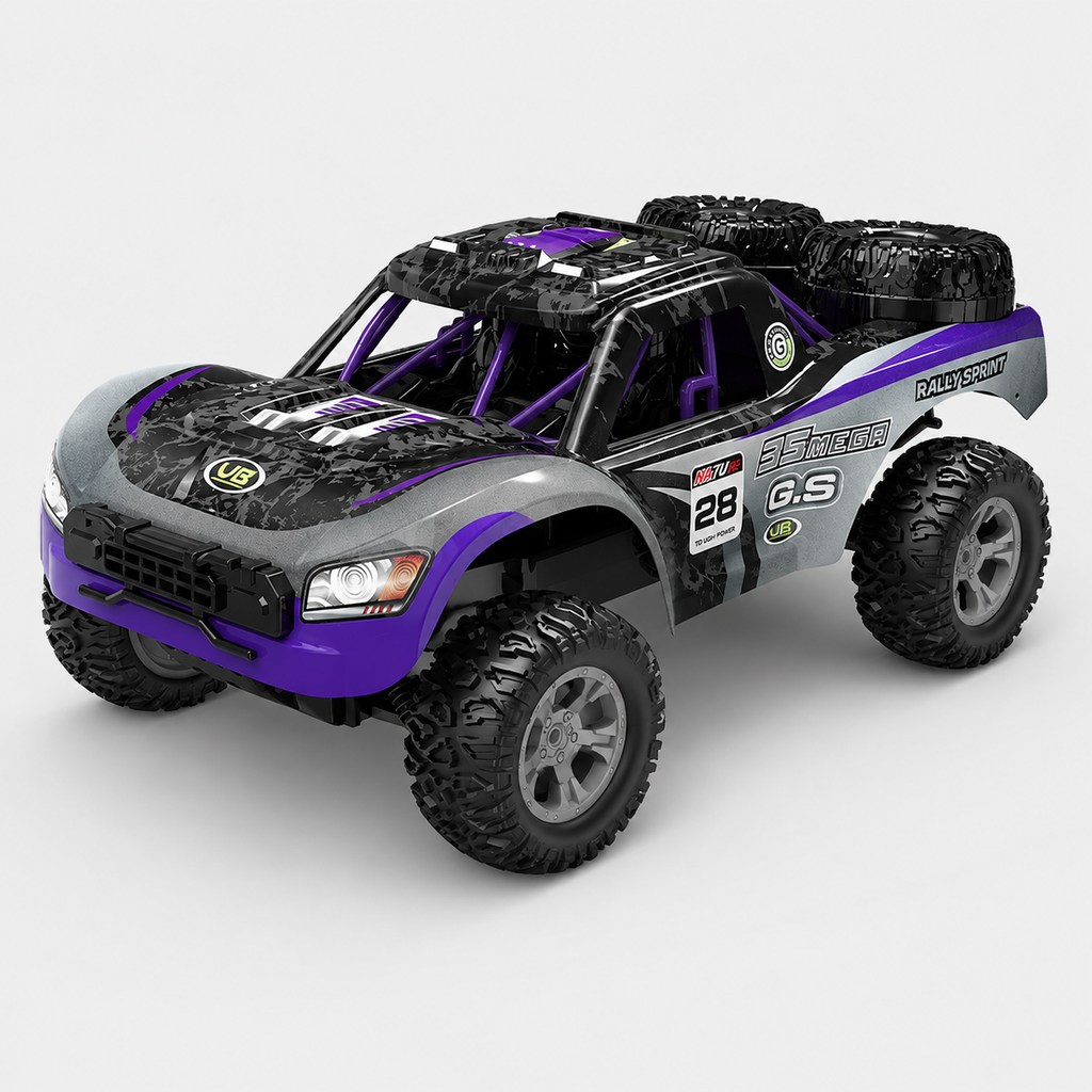2.4GHz High-Speed Off-Road RC Short Course Truck with LED Lights & All-Terrain Suspension