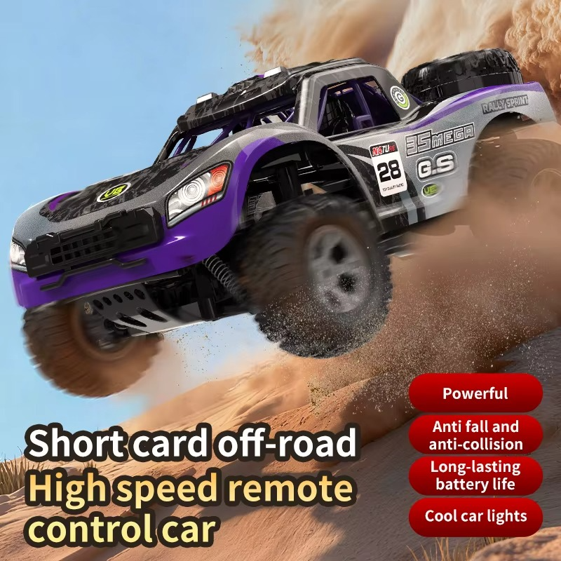 2.4GHz High-Speed Off-Road RC Short Course Truck with LED Lights & All-Terrain Suspension