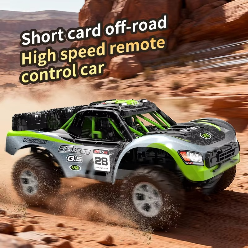2.4GHz High-Speed Off-Road RC Short Course Truck with LED Lights & All-Terrain Suspension
