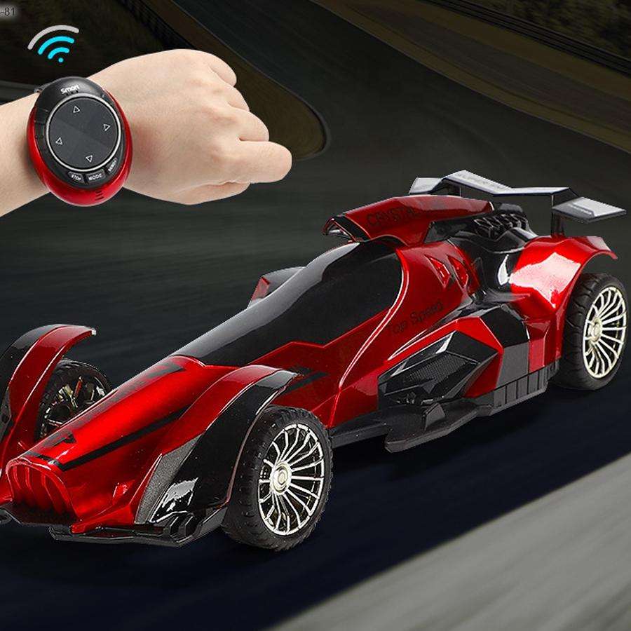 2.4GHz High-Speed Formula RC Racing Car for Kids with Voice Control Watch, Intelligent Remote Control Rocket Car Toy