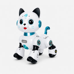 Interactive Smart Robot Cat Toy for Kids | Walking Electronic Pet with Sound, Lights, Touch Response & Educational Play Features