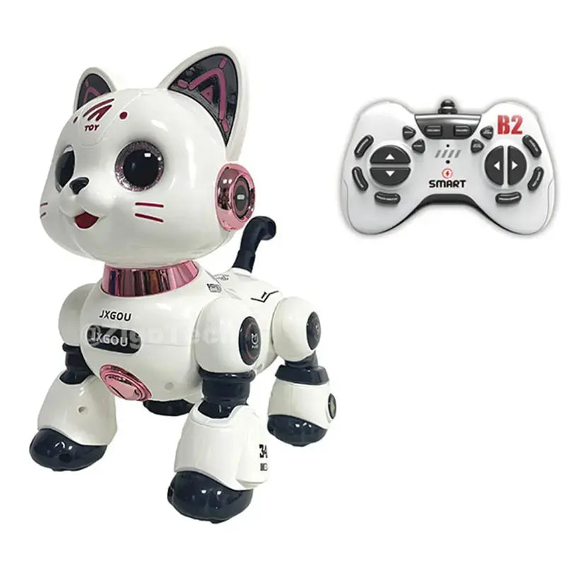 Interactive Smart Robot Cat Toy for Kids | Walking Electronic Pet with Sound, Lights, Touch Response & Educational Play Features