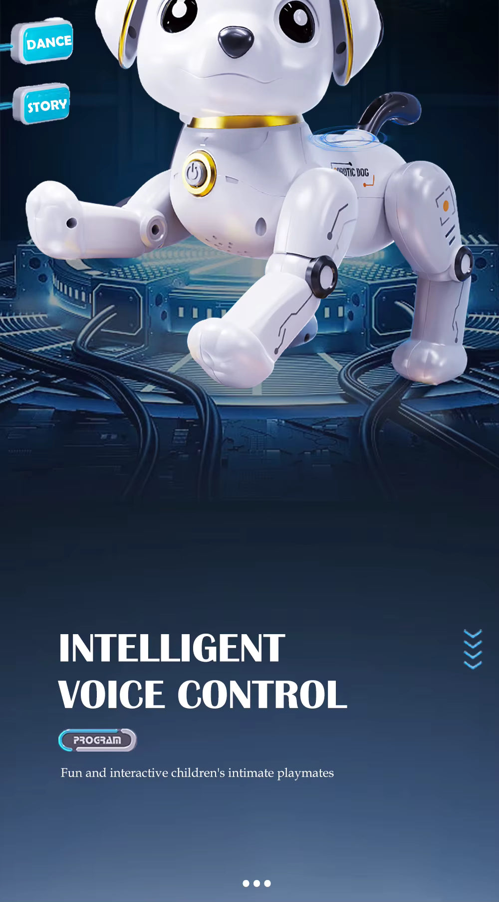 Children's Smart Pet Toy Robot Dog Remote Control Stunt Electric Sensor Music & Dancing Toy description image 6