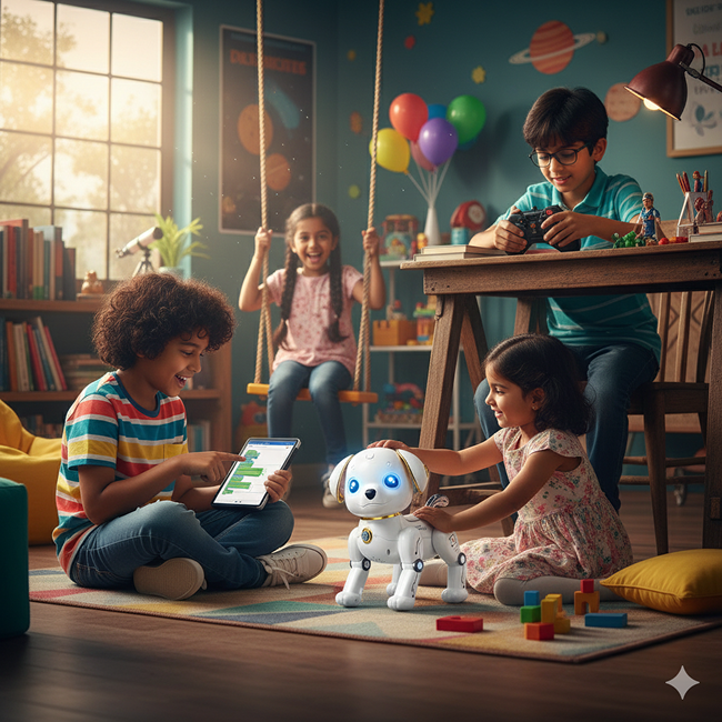 Smart Robot Dog Toy Remote Control Interactive Electronic Pet with Gesture Control for Kids