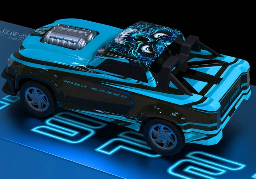 Haojun 8839E - 1:14 RC Drift Racing Car - 4WD 2.4GHz High-Speed Remote Control Car with LED Lights, RTR Battery & Precision Control