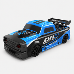 1:18 High Speed RC Drift Racing Pickup Car Remote Control Toy with LED Headlights 4 Spare Tires for Kids