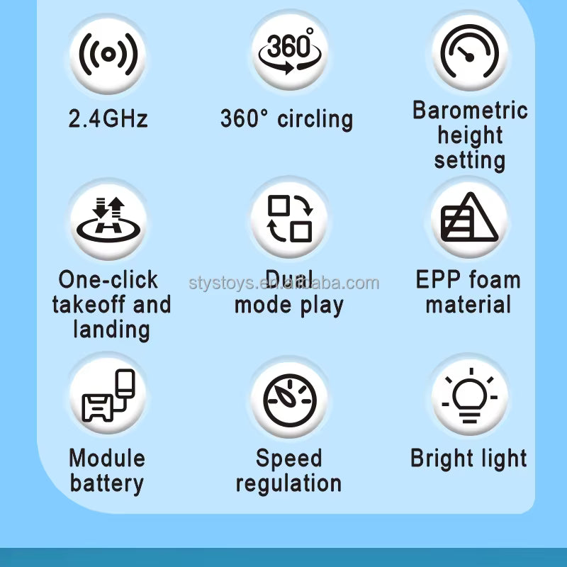 2.4Ghz Remote Control Fighter Jet EPP Stunt Remote Control Foam Fighter Plane description image 2