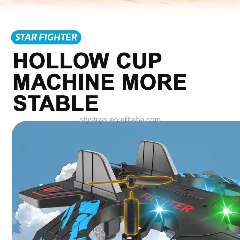 2.4Ghz Remote Control Fighter Jet EPP Stunt Remote Control Foam Fighter Plane description image 6