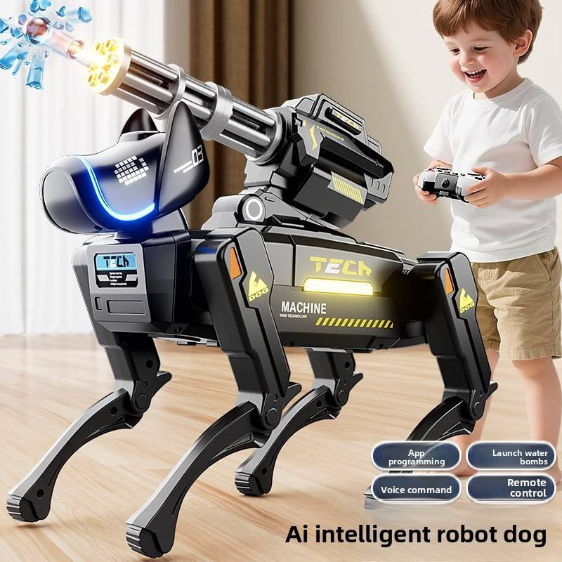 Intelligent Battle Remote Control Robot Dog Toy Interactive Quadruped Combat Robot with Lights Action Electronic Battle Toy for Kids