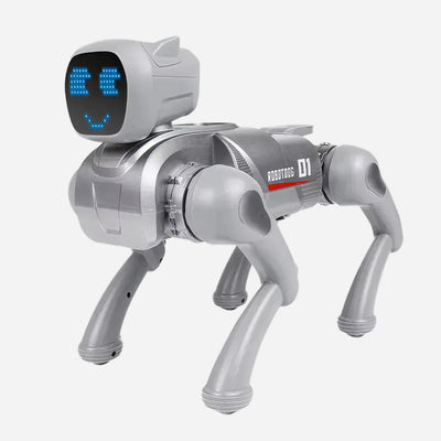 Interactive Smart Robot Dog Toy for Kids | Remote Control Electronic Pet with LED Face, Music, Walking Actions & Sound Effects