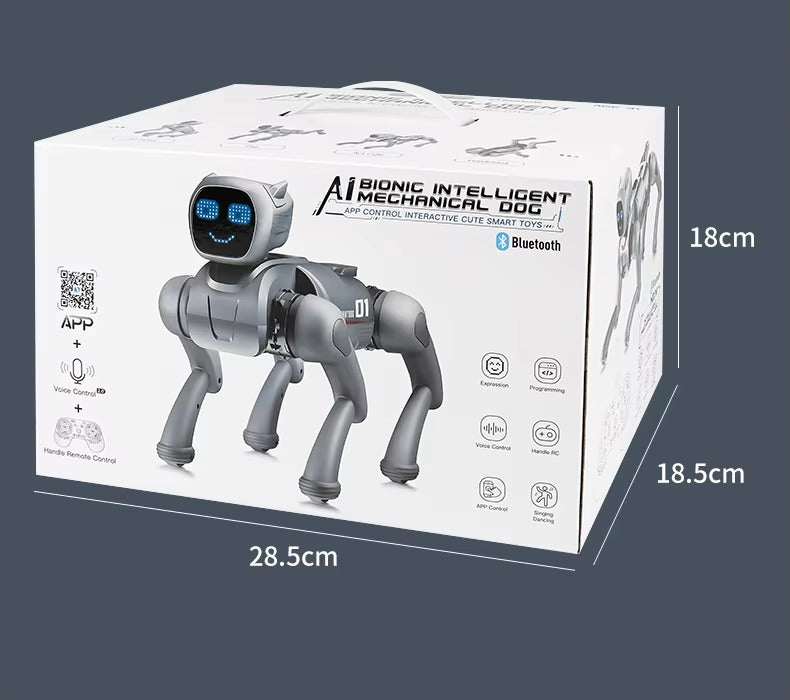 Interactive Smart Robot Dog Toy for Kids | Remote Control Electronic Pet with LED Face, Music, Walking Actions & Sound Effects