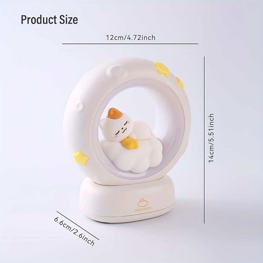 Star-Gazing & Moon-Admiring Night Light FL-0002 | Ambient Bedside Lamp for Bedroom & Nursery Décor