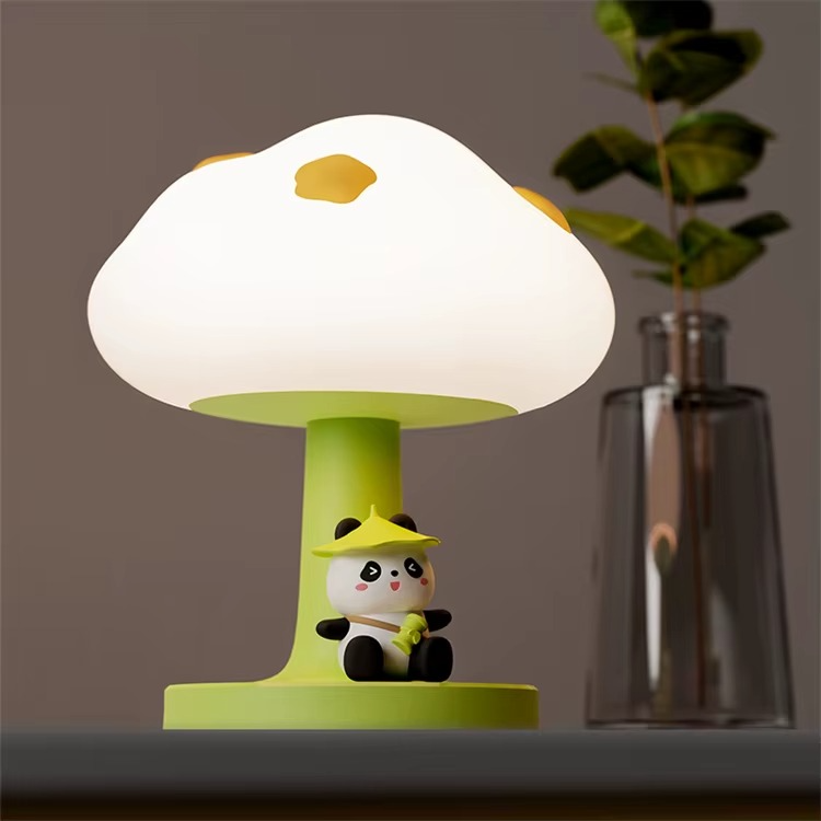 Cloud Panda Night Light for Kids | Rechargeable Soft LED Ambient Lamp for Bedroom, Nursery & Desk Decor (FL-0003)