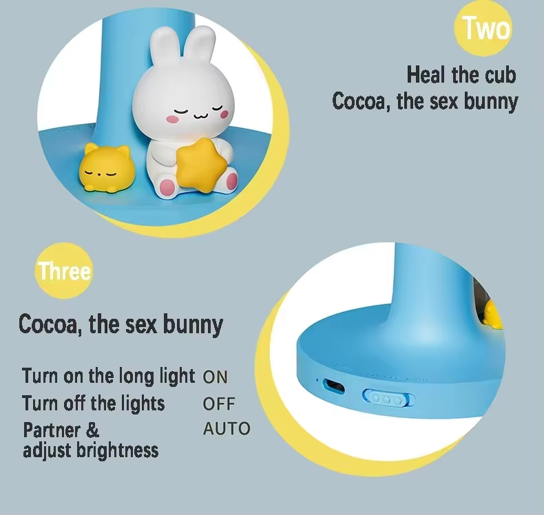 Cloud-shaped ambient lighting Rabbit