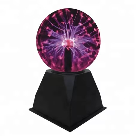 Touch Sensitive Plasma Globe Lamp | Interactive Electric Lightning Ball for Desk & Bedroom Decor