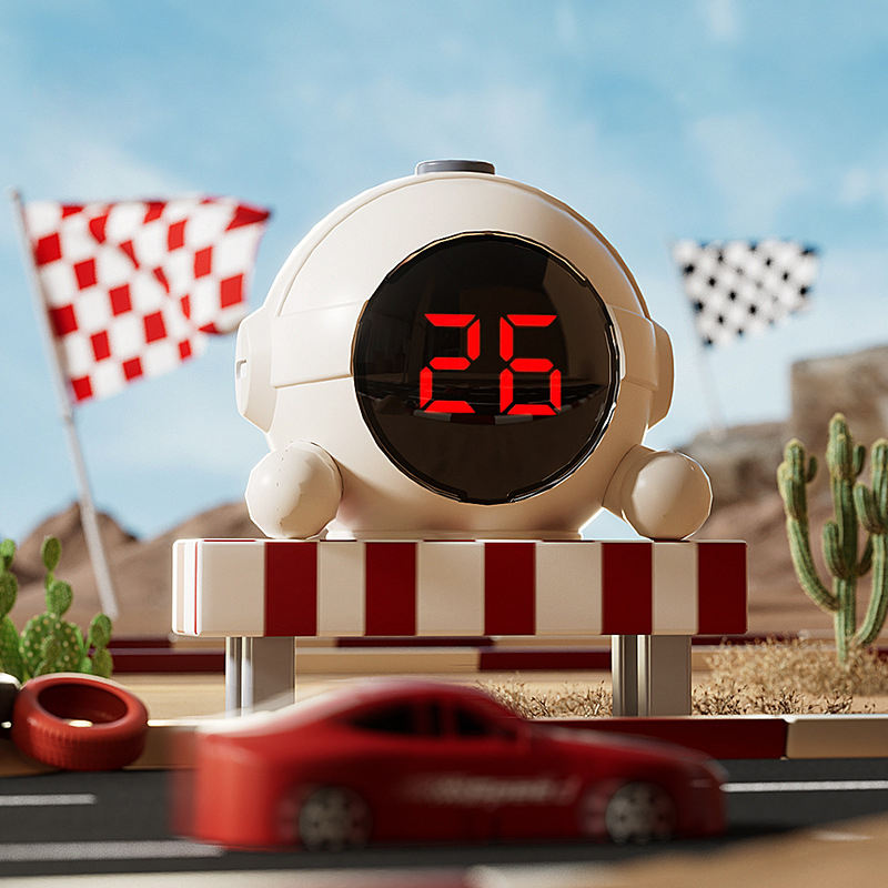 3D Mini Arcade Racing Game Toy Interactive Tabletop Car Racing Challenge Playset for Kids