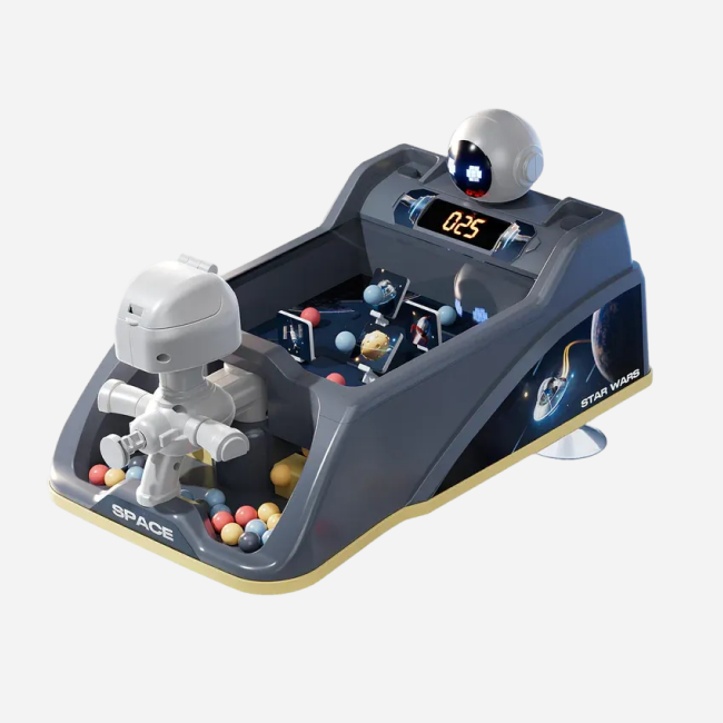 Space Wars Shooting Ball Arcade Game with Digital Score Display, Ball Launcher & Interactive Target Challenge for Kids 3+ Years