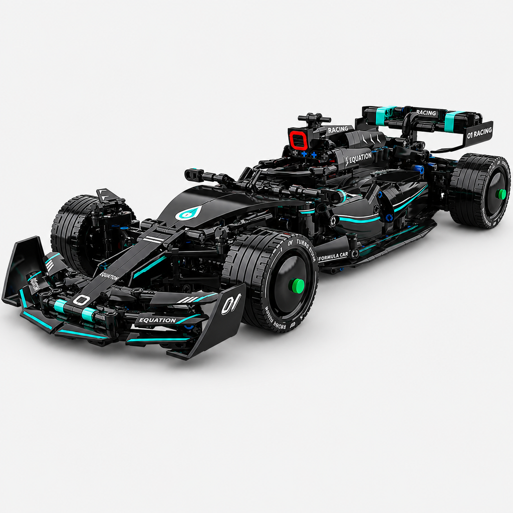 Formula Racing Car Building Blocks Set for Kids | Technic F1 Race Car Construction Toy for STEM Learning & Creative Building - OMG W13