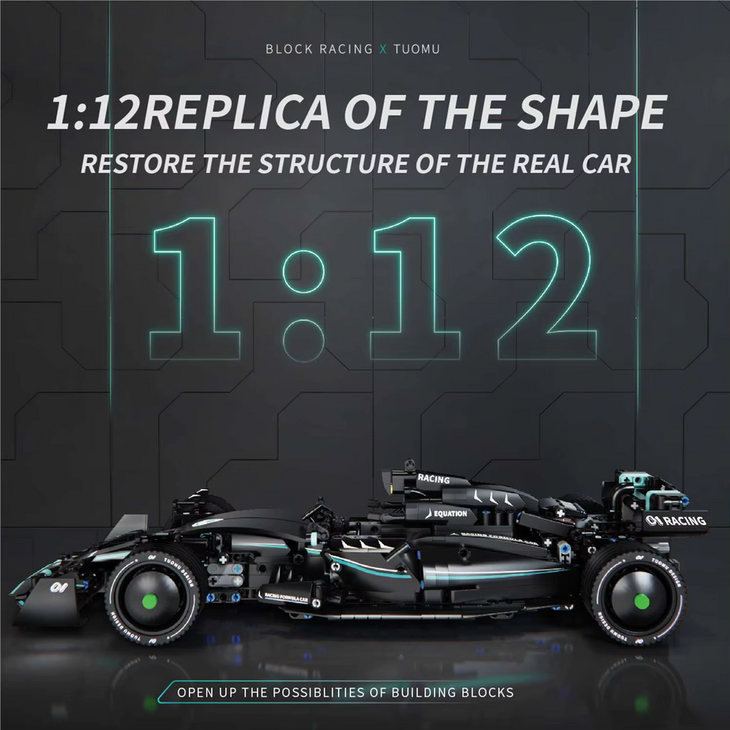 Formula racing car OMG W13 Building Blocks Car Toy, Vehicle Building Set for Boys and Girls