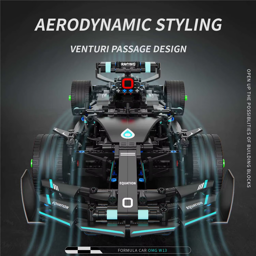 Formula racing car OMG W13 Building Blocks Car Toy, Vehicle Building Set for Boys and Girls