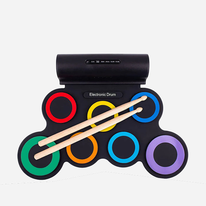 Electronic Drum Pad Set with Built-in Speaker | Portable Digital Drum Kit with Dual Speakers, Rhythm Learning & Musical Play - G3001