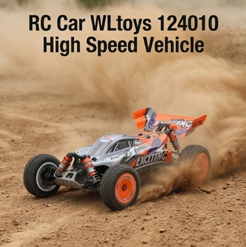 WLTOYS 124010 - 1:12 4WD RC Racing Buggy | 2.4GHz 55km/h High-Speed Off-Road Car with Oil-Filled Shocks & Full Proportional Control