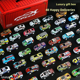 48pc Pull-Back Mini Diecast Alloy Car Toys