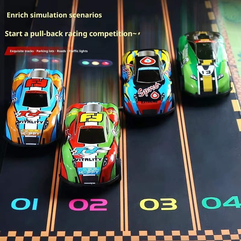 48pc Pull-Back Mini Diecast Alloy Car Toys