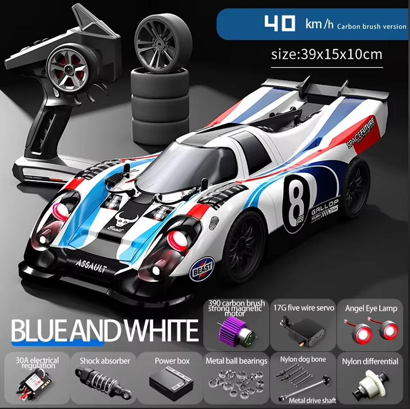 ZLL Beast SG918 PRO 1:16 - RC Drift Coupe | 4WD 2.4GHz Full Proportional Street Racer with LED Angel Lights & Drift Wheels